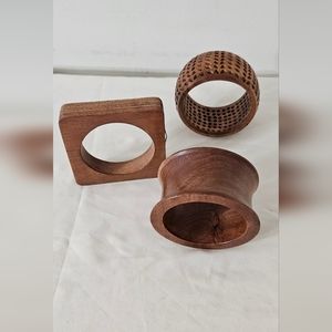 Wooden Maple bangle stack (lg)